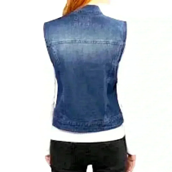 Allegra K Denim Vest - Size Small - NWOT! - Picture 4 of 8